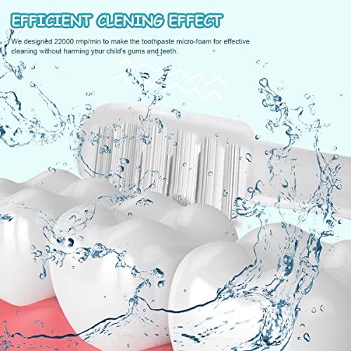 HANNEA Electric Toothbrush For Kids with 3 Brush Head, Soft Dupont Kids Electric Toothbrush with LED Light Design, Battery Powered U Shaped Toothbrush For Kids, Automatic Brush for Kid 8-12, 2-5 HANNEA Electric Toothbrush For Kids with 3 Brush Head, Soft Dupont Kids Electric Toothbrush with LED Light Design, Battery Powered U Shaped Toothbrush For Kids, Automatic Brush for Kid 8-12, 2-5
